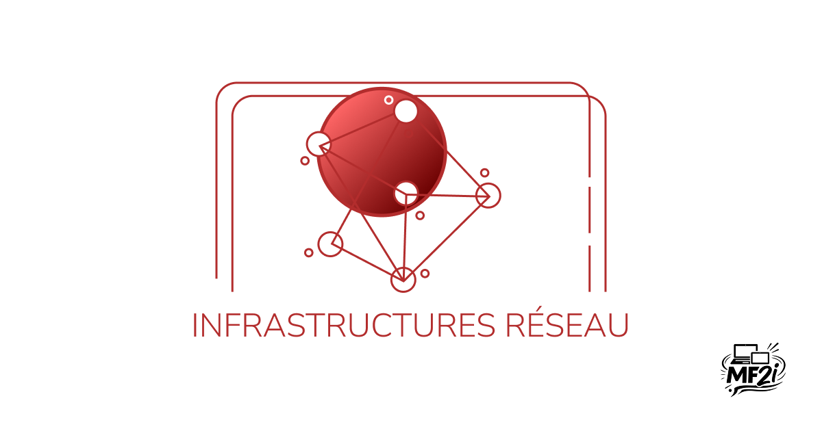 Illustration abstraite pour le thème de l'infrastructure réseau