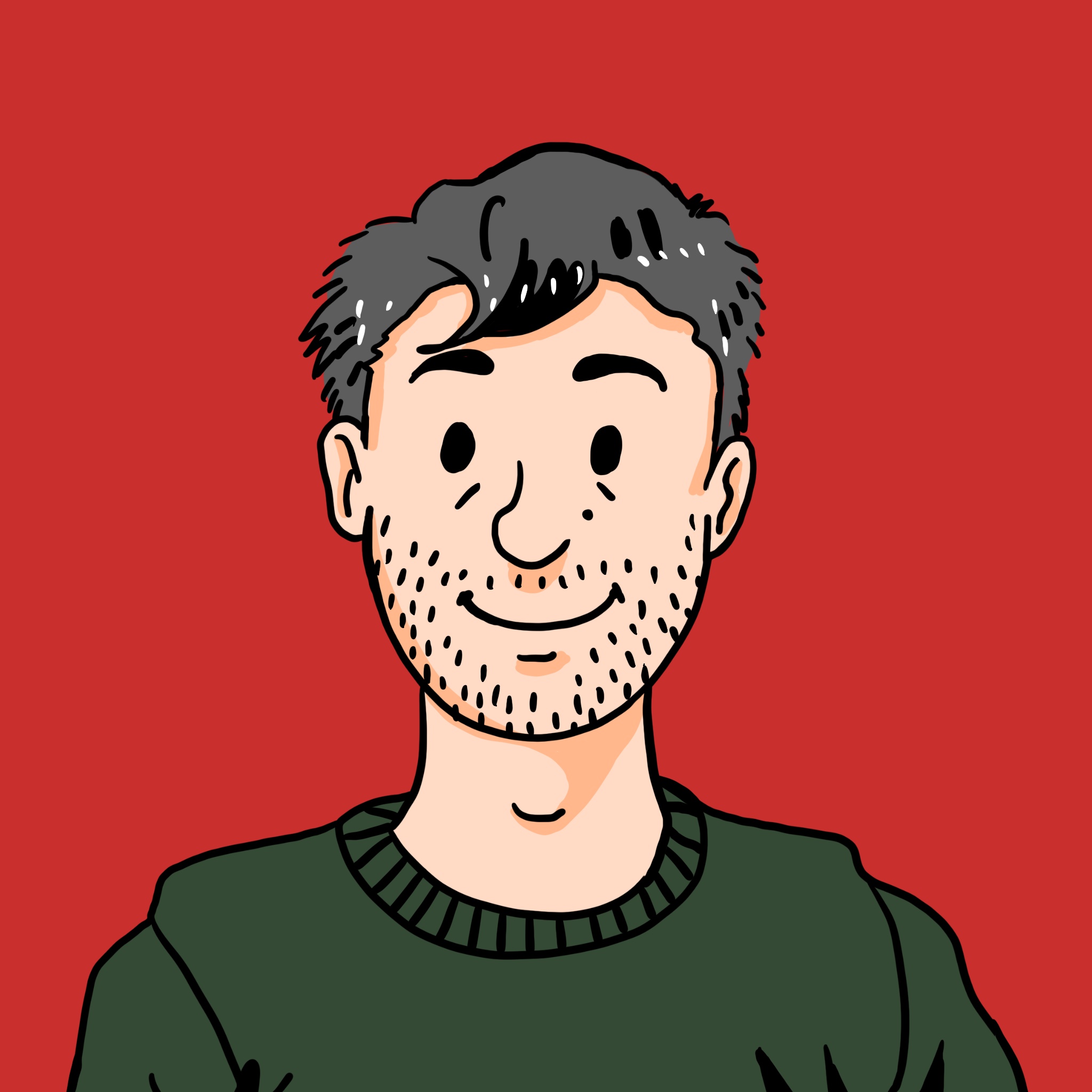 Portrait de Antoine en style BD